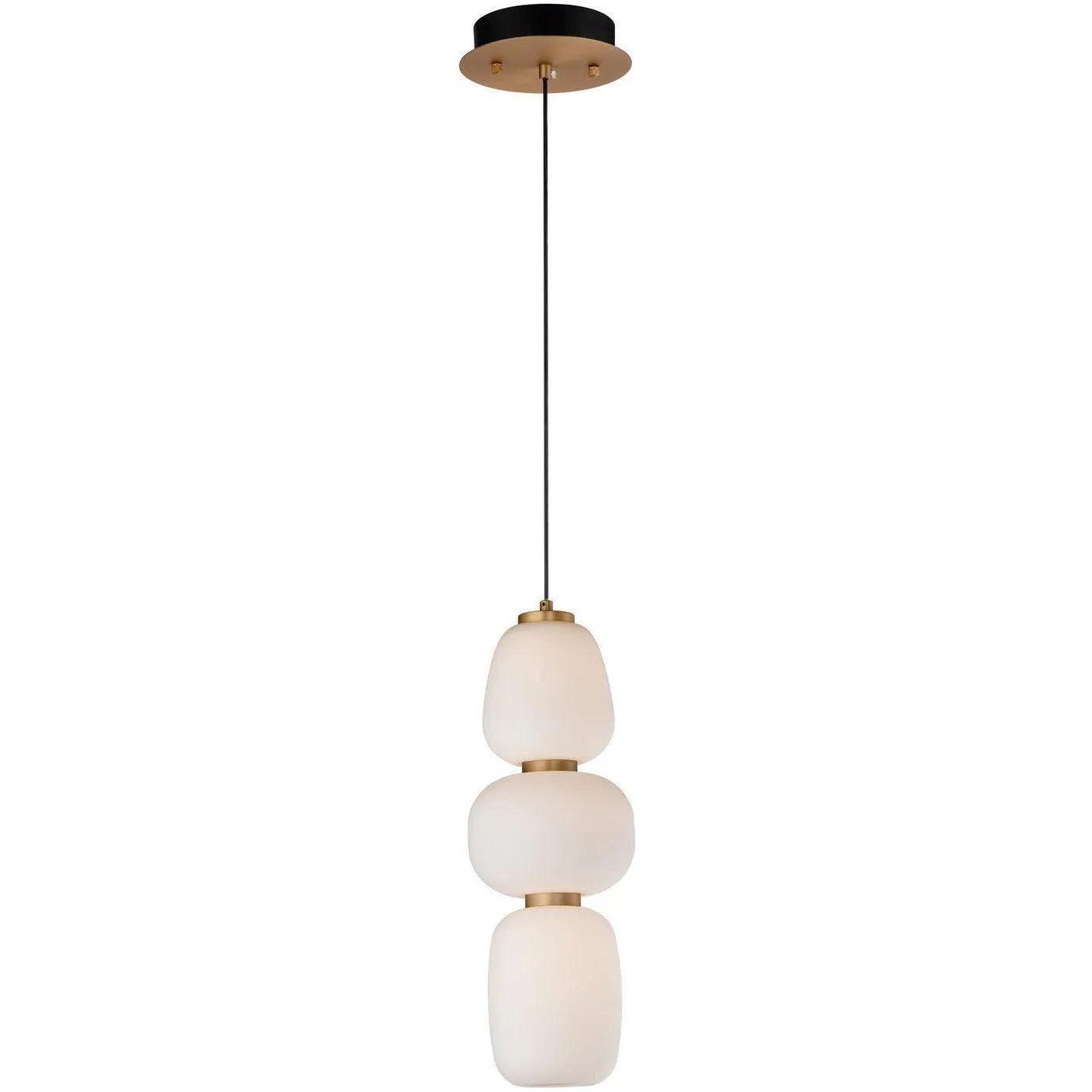 ET2 Lighting - Soji LED Stacked Pendant - E25067-92BKGLD - Canada Light Shop