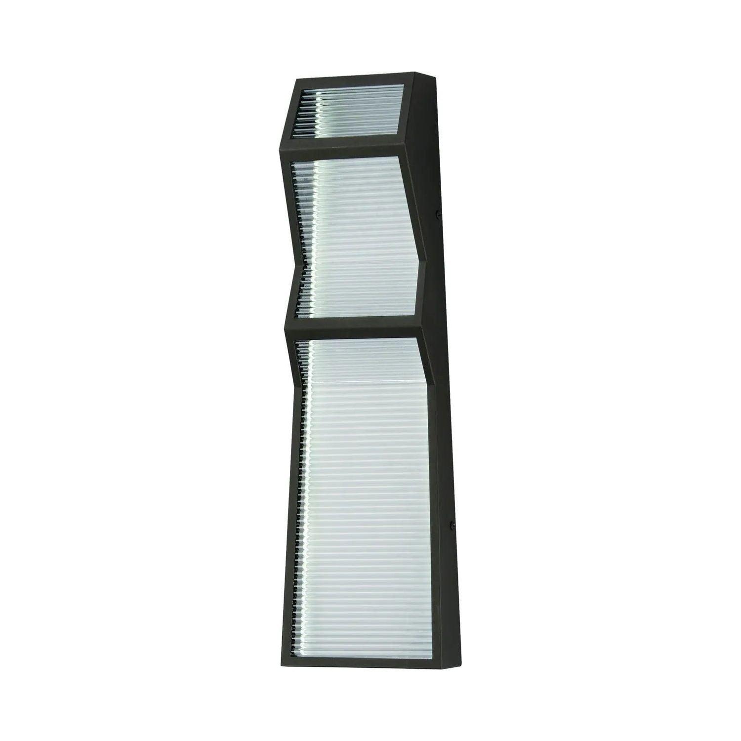 ET2 Lighting - Totem LED Zig-Zag Outdoor Wall Sconce - E30124-144BK - Canada Light Shop