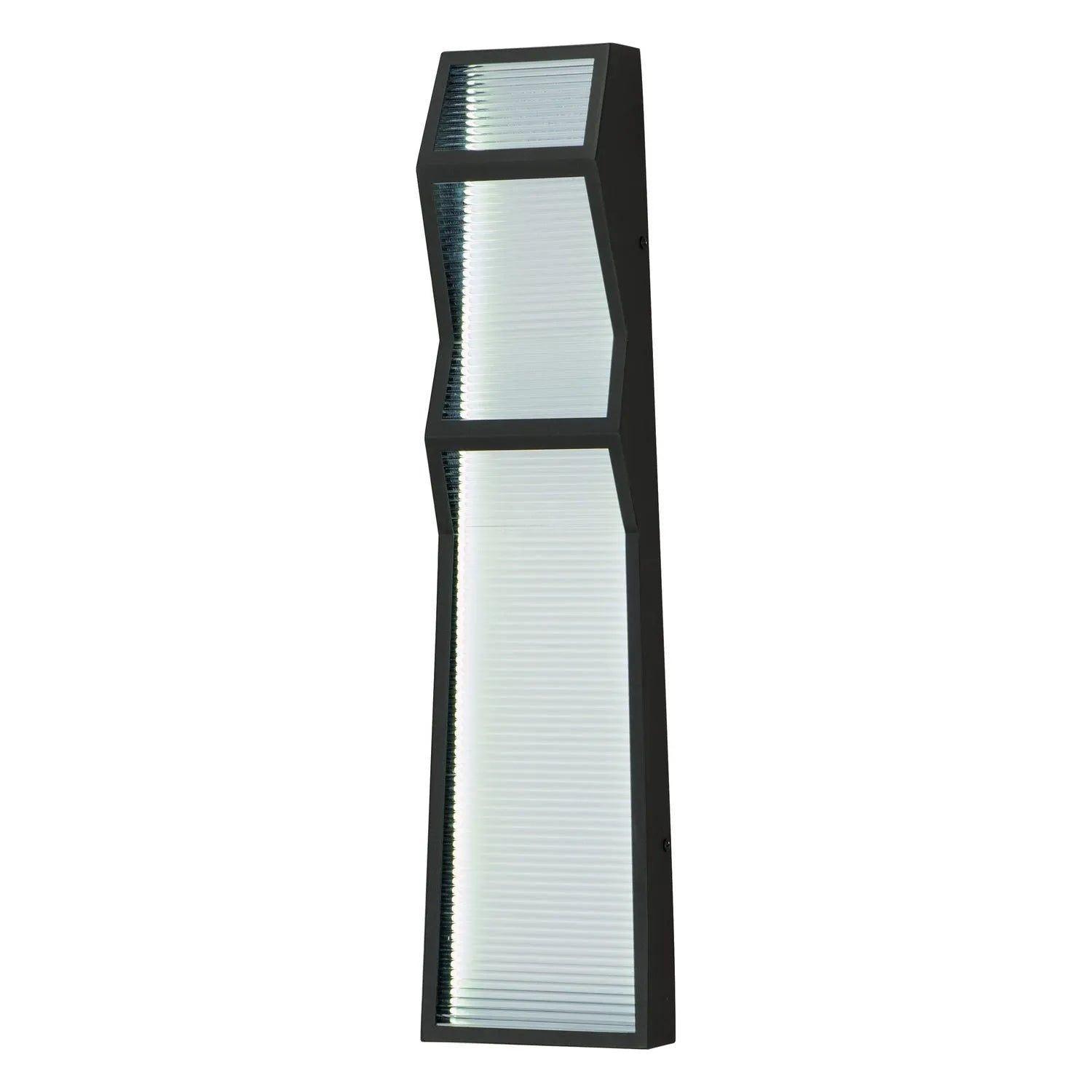 ET2 Lighting - Totem LED Zig-Zag Outdoor Wall Sconce - E30126-144BK - Canada Light Shop