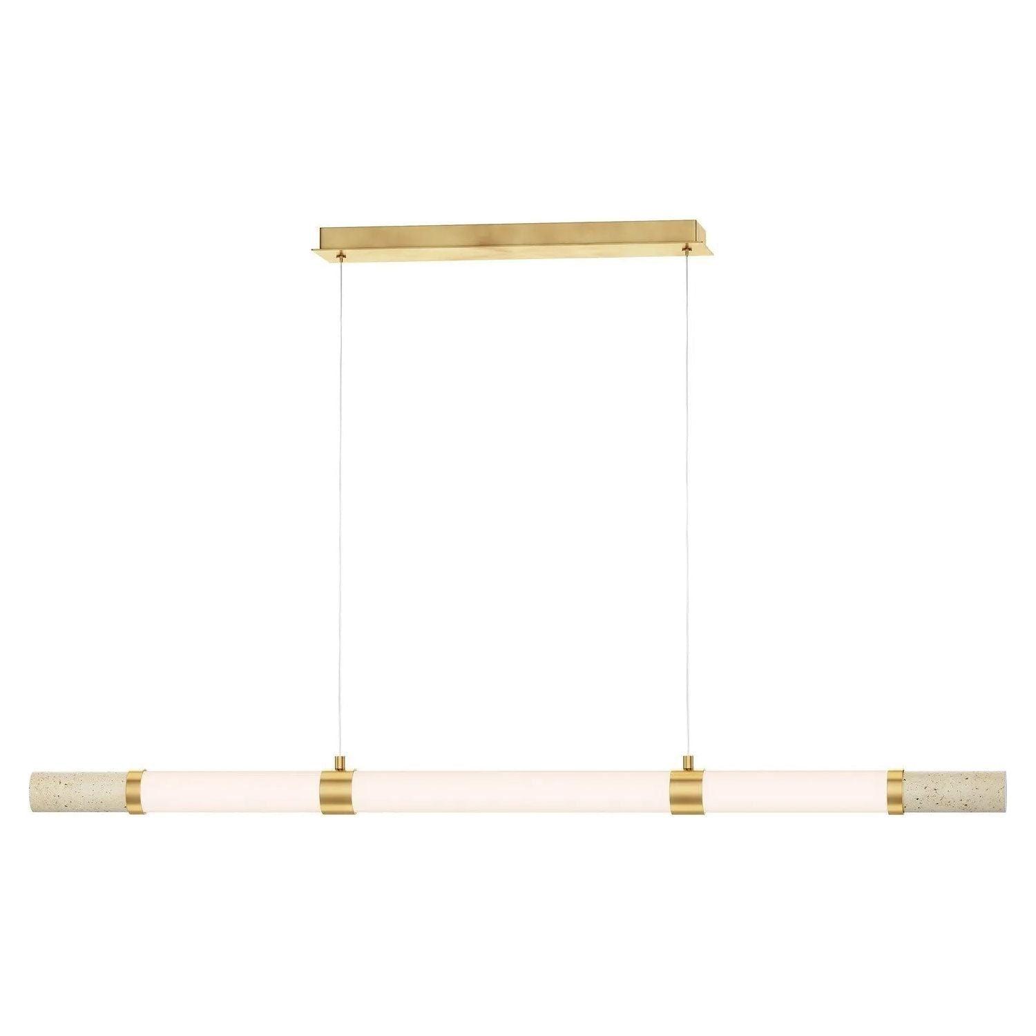 ET2 Lighting - Travertine LED Linear Pendant - E11056-01TVGLD - Canada Light Shop