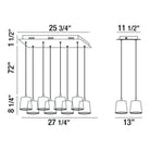 Eurofase - Borto LED Chandelier - 28163-015 - Canada Light Shop