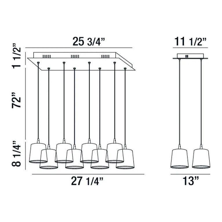 Eurofase - Borto LED Chandelier - 28163-015 - Canada Light Shop