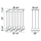 Eurofase - Borto LED Chandelier - 28163-015 - Canada Light Shop