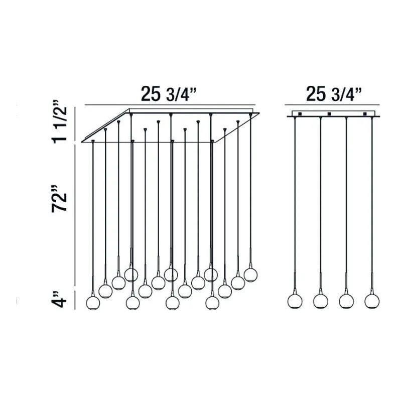 Eurofase - Patruno LED Chandelier - 28172-017 - Canada Light Shop