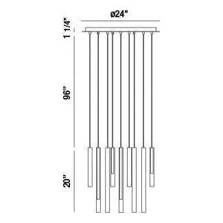 Eurofase - Santana LED Chandelier - 31445-016 - Canada Light Shop