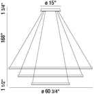 Eurofase - Spunto 3-Tier LED Chandelier - 31474-016 - Canada Light Shop
