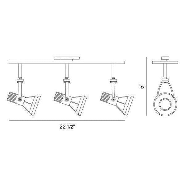 Eurofase - Vortex Track Fixture - TK-3VTX3-02 - Canada Light Shop