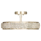 Fine Art Handcrafted Lighting - Arctic Halo 23-Inch Three Light Semi-Flush Mount - 879940-1ST - Canada Light Shop