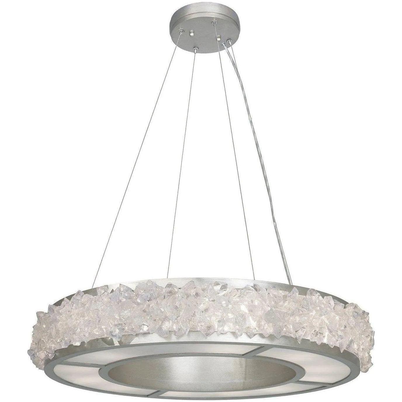 Fine Art Handcrafted Lighting - Arctic Halo 30-Inch 12 Light Pendant - 878140ST - Canada Light Shop