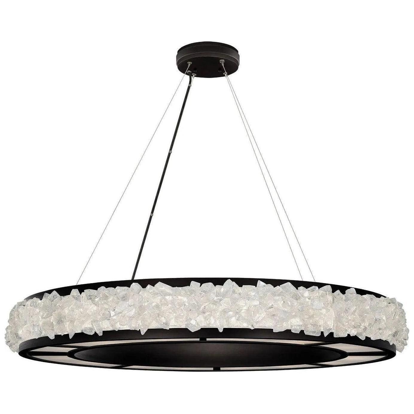 Fine Art Handcrafted Lighting - Arctic Halo 38-Inch 16 Light Pendant - 878040-2ST - Canada Light Shop