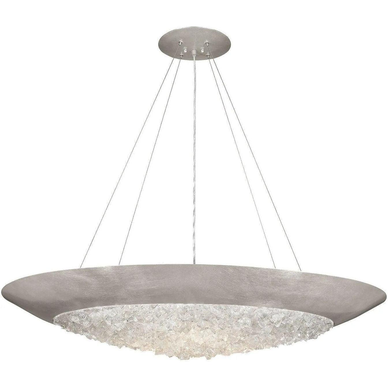 Fine Art Handcrafted Lighting - Arctic Halo 44-Inch Three Light Pendant - 876540ST - Canada Light Shop