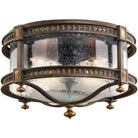 Fine Art Handcrafted Lighting - Beekman Place 18-Inch Four Light Outdoor Flush Mount - 564982ST - Canada Light Shop