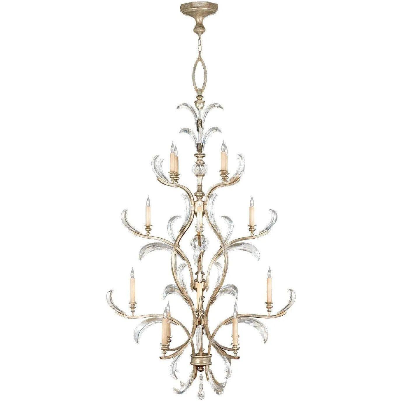 Fine Art Handcrafted Lighting - Beveled Arcs 48-Inch 16 Light Chandelier - 704040ST - Canada Light Shop