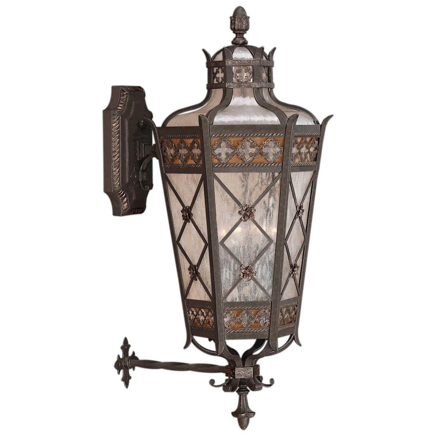 Fine Art Handcrafted Lighting - Chateau Outdoor 37-Inch Four Light Outdoor Wall Mount - 403681ST - Canada Light Shop