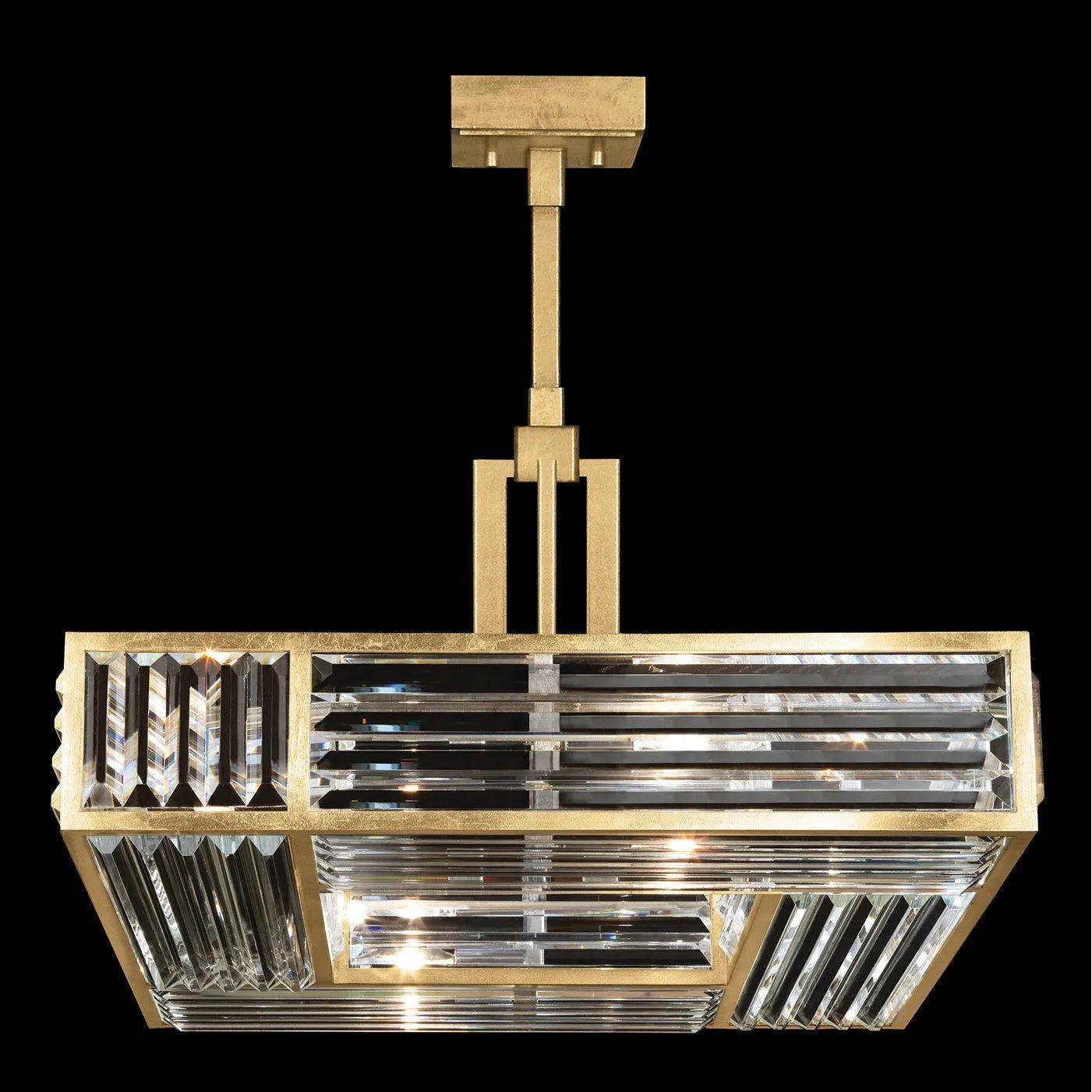 Fine Art Handcrafted Lighting - Crystal Enchantment 25-Inch Four Light Pendant - 813040-2ST - Canada Light Shop