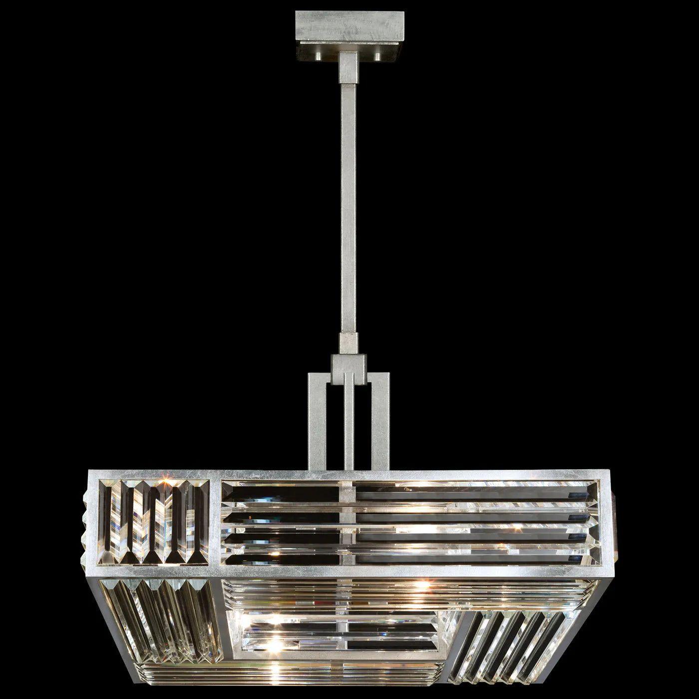 Fine Art Handcrafted Lighting - Crystal Enchantment 25-Inch Four Light Pendant - 813040-2ST - Canada Light Shop