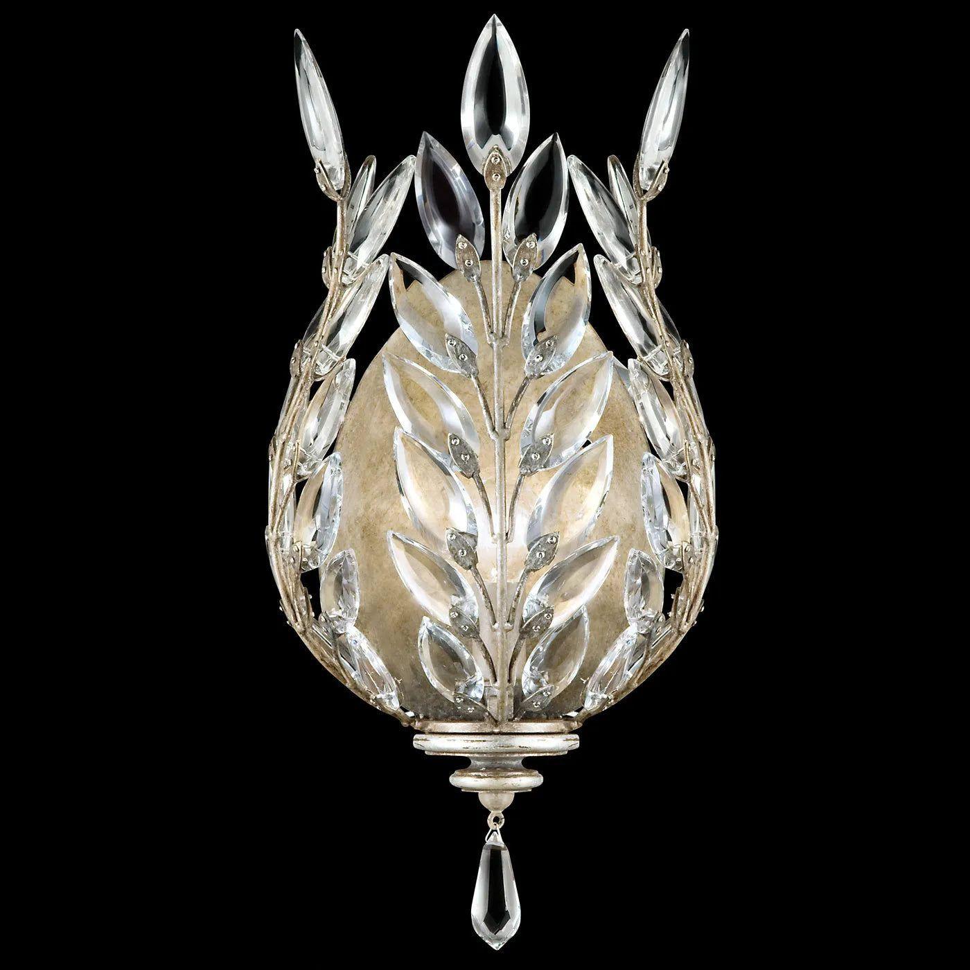 Fine Art Handcrafted Lighting - Crystal Laurel 17-Inch One Light Wall Sconce - 759550-SF3 - Canada Light Shop