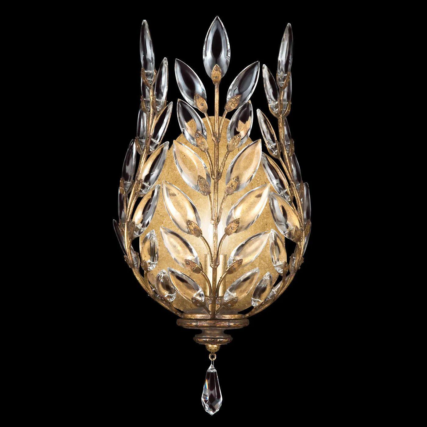Fine Art Handcrafted Lighting - Crystal Laurel 17-Inch One Light Wall Sconce - 759550-SF3 - Canada Light Shop