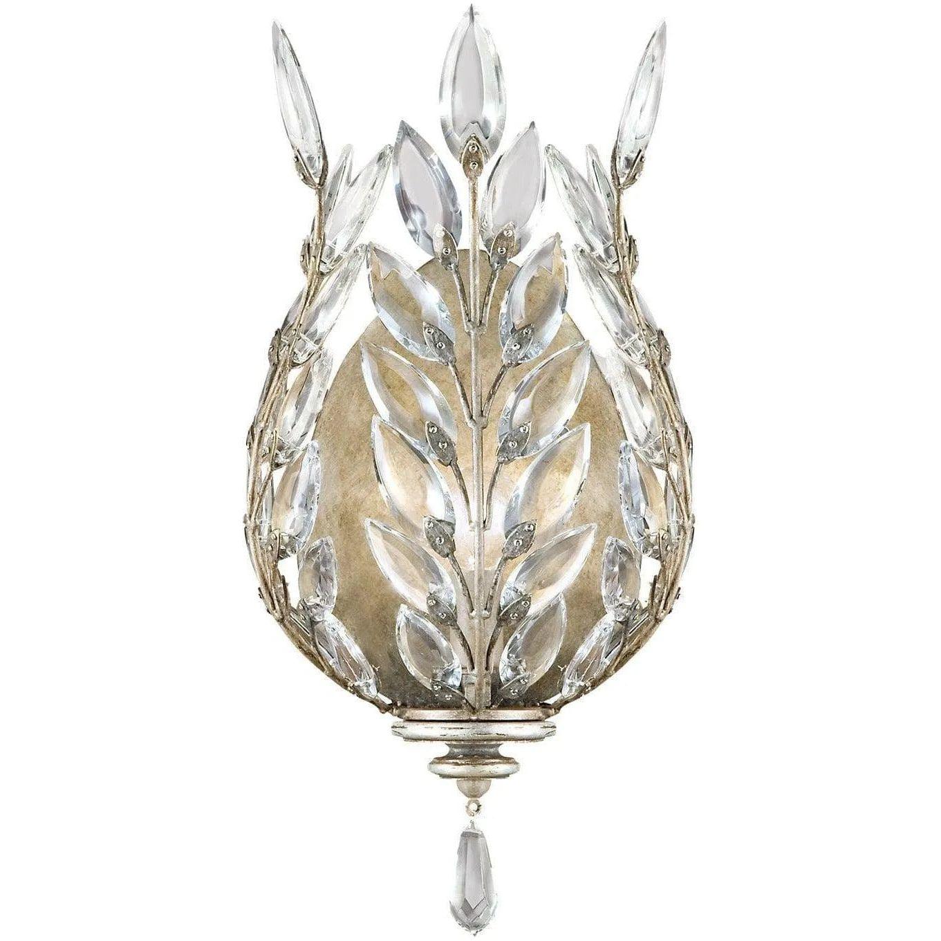 Fine Art Handcrafted Lighting - Crystal Laurel 17-Inch One Light Wall Sconce - 759550ST - Canada Light Shop