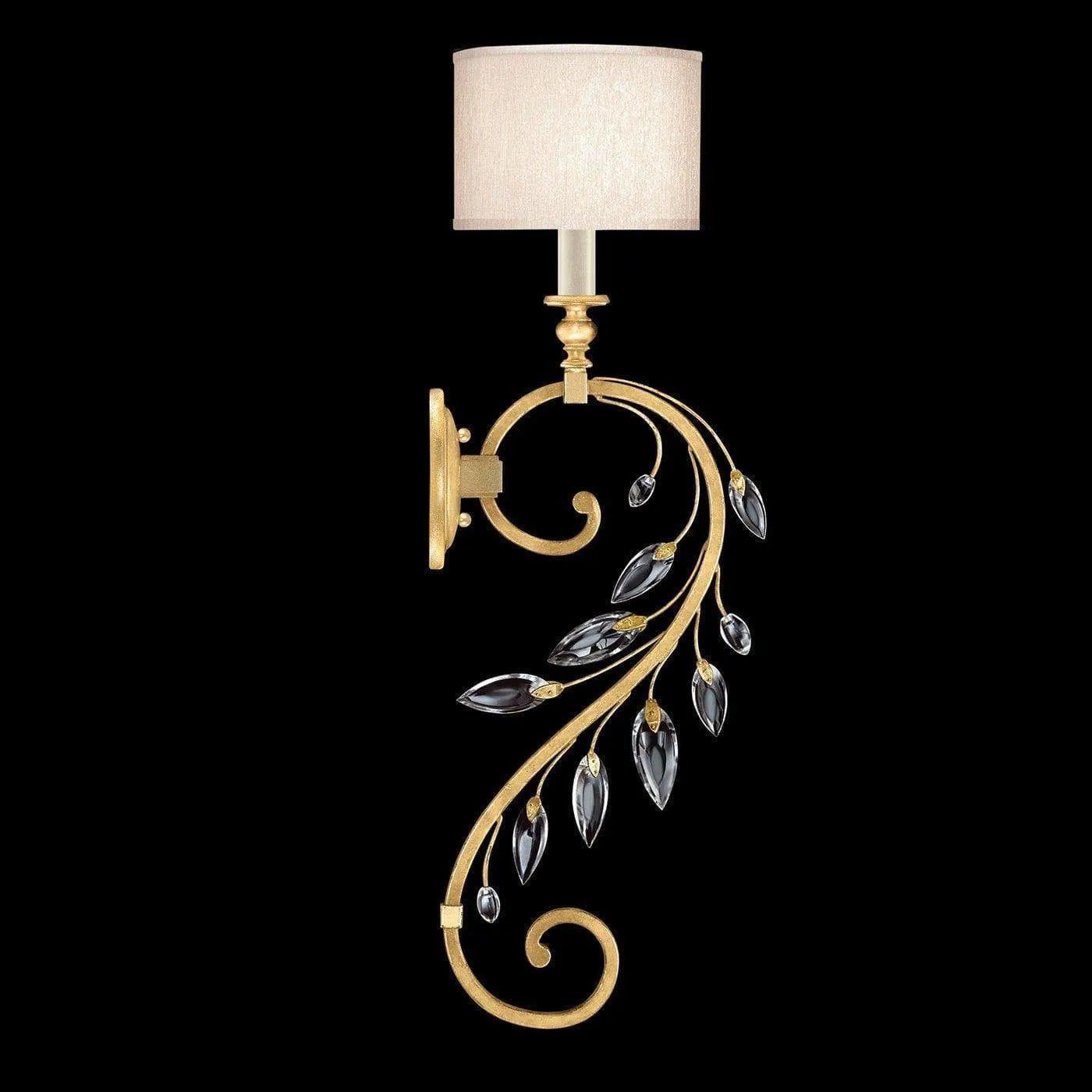 Fine Art Handcrafted Lighting - Crystal Laurel 33-Inch One Light Wall Sconce - 774650-SF33 - Canada Light Shop
