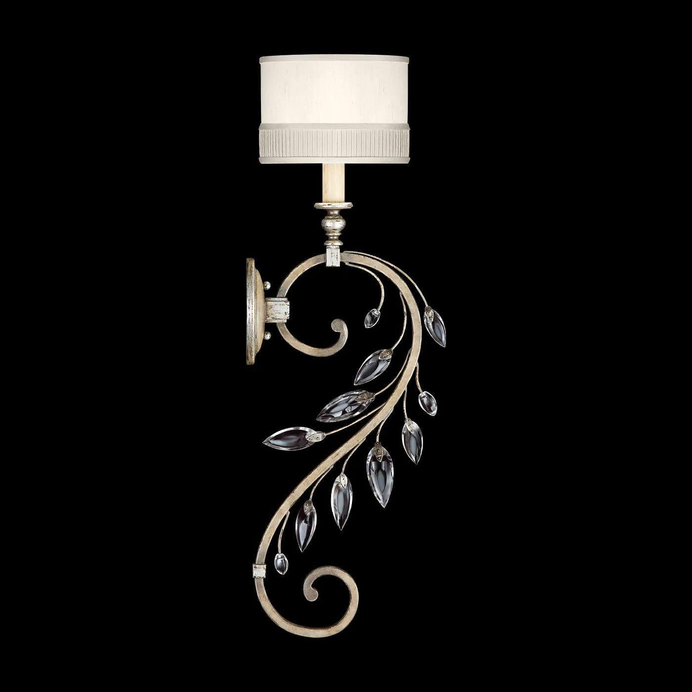 Fine Art Handcrafted Lighting - Crystal Laurel 33-Inch One Light Wall Sconce - 774650-SF33 - Canada Light Shop