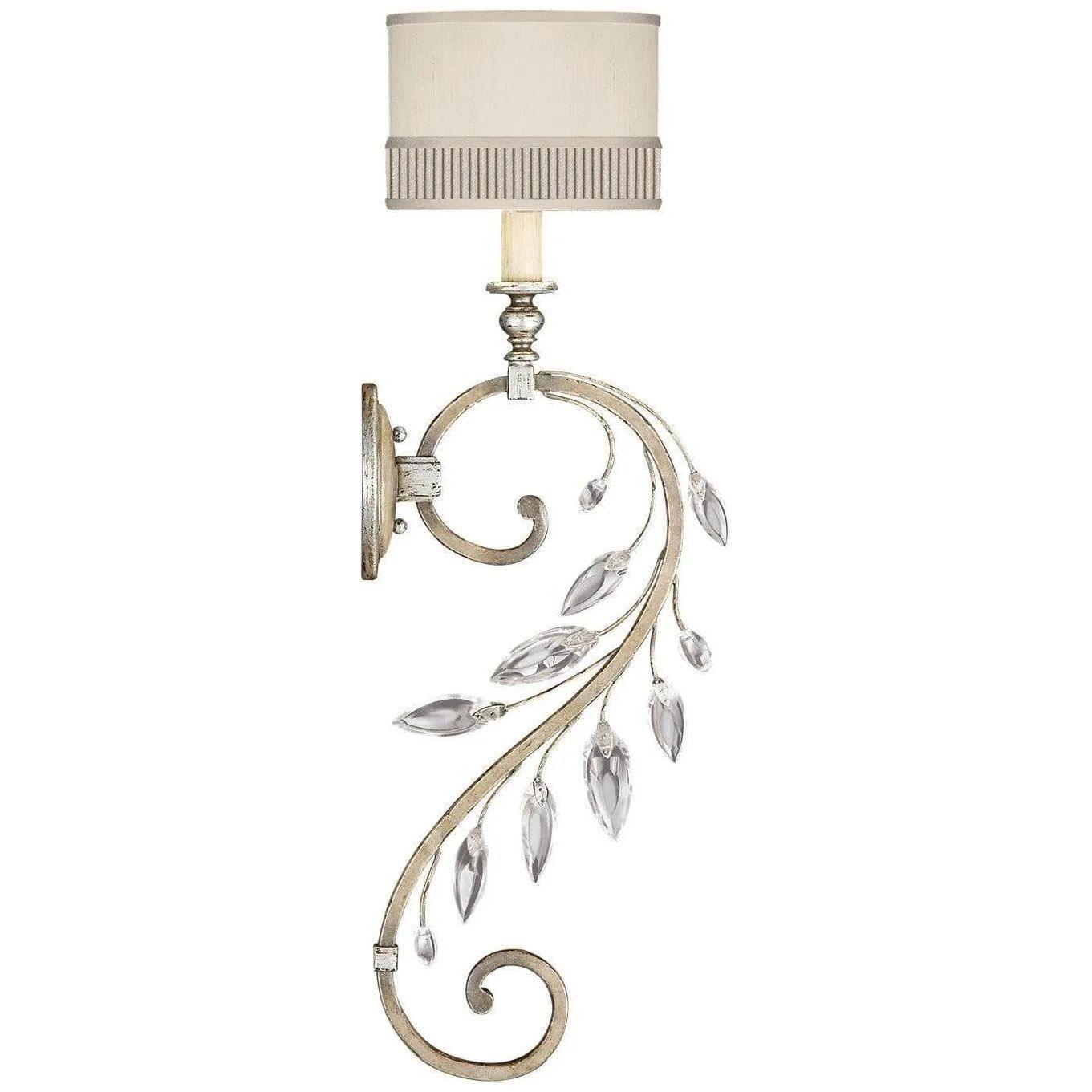 Fine Art Handcrafted Lighting - Crystal Laurel 33-Inch One Light Wall Sconce - 774650ST - Canada Light Shop
