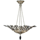 Fine Art Handcrafted Lighting - Crystal Laurel 35-Inch Four Light Pendant - 753640ST - Canada Light Shop