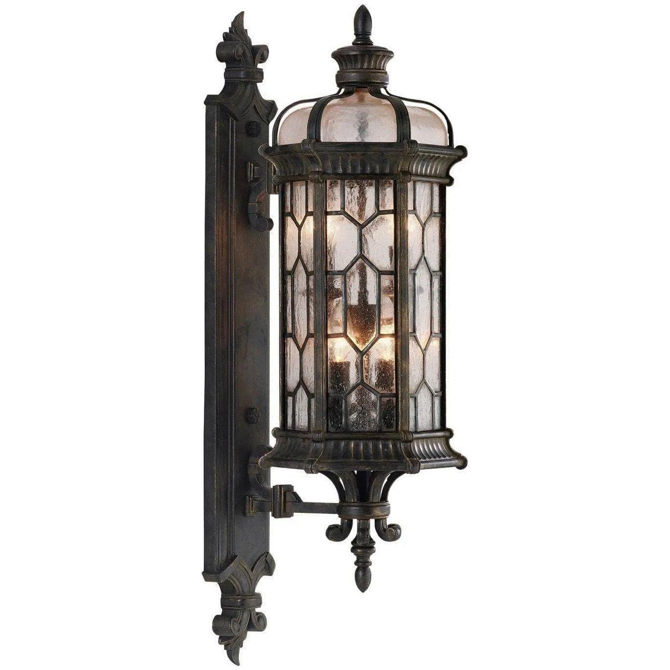 Fine Art Handcrafted Lighting - Devonshire 32-Inch Four Light Outdoor Wall Mount - 413881-1ST - Canada Light Shop