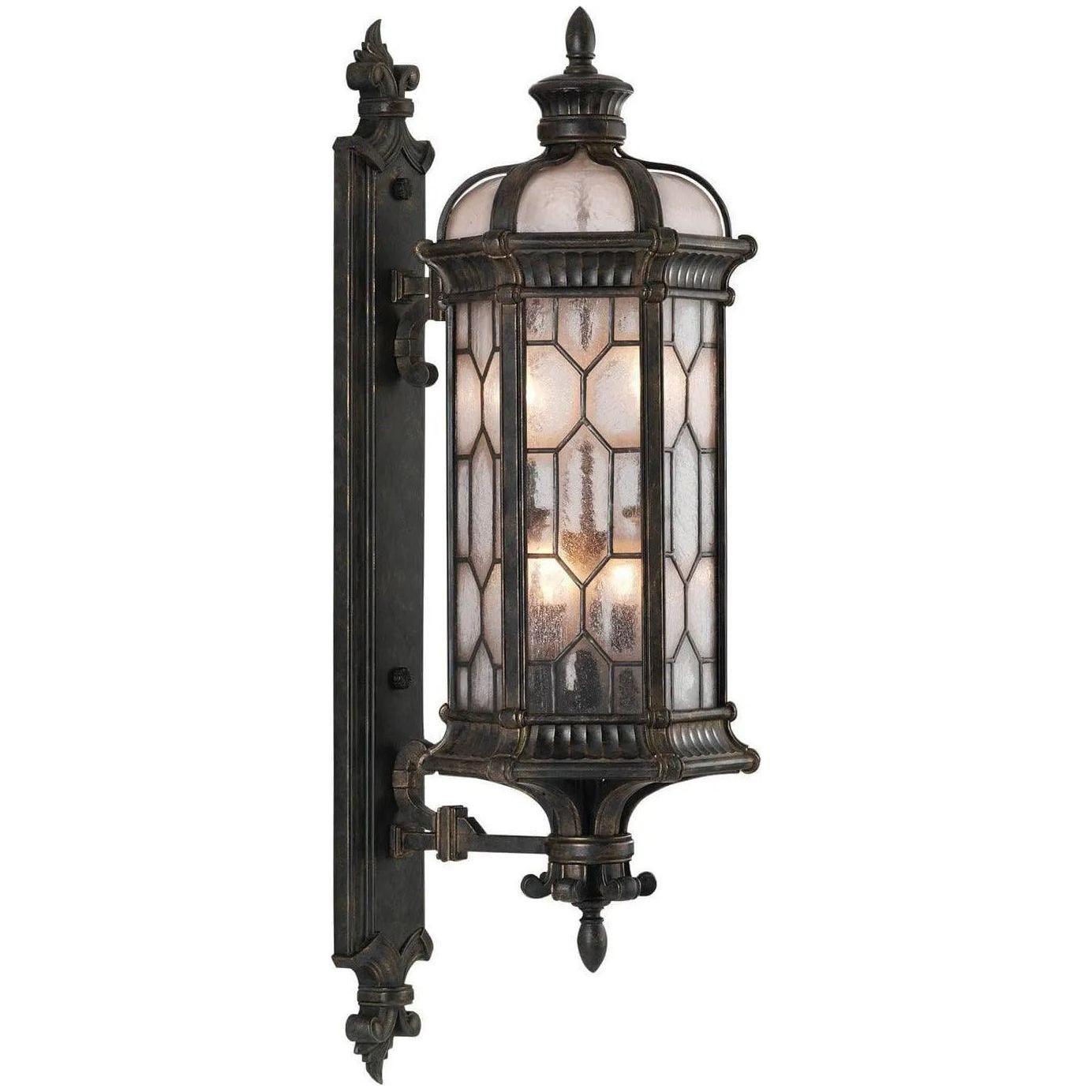 Fine Art Handcrafted Lighting - Devonshire 39-Inch Four Light Outdoor Wall Mount - 413981-1ST - Canada Light Shop