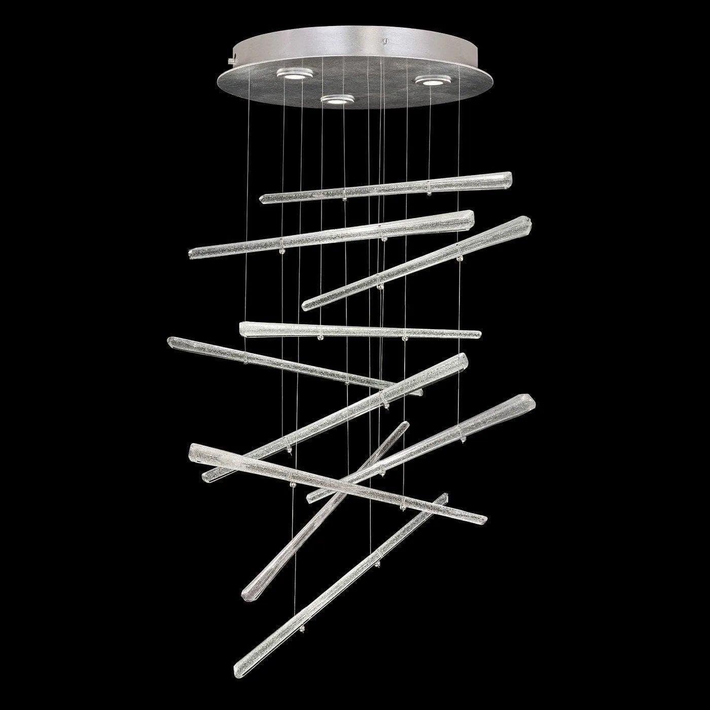 Fine Art Handcrafted Lighting - Elevate 23-Inch Three Light Pendant - 895640-131ST - Canada Light Shop