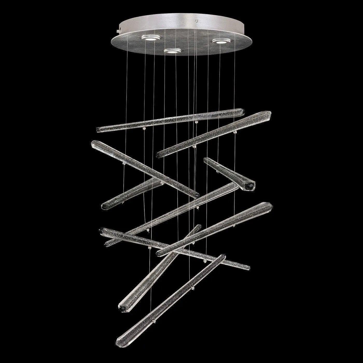 Fine Art Handcrafted Lighting - Elevate 23-Inch Three Light Pendant - 895640-141ST - Canada Light Shop