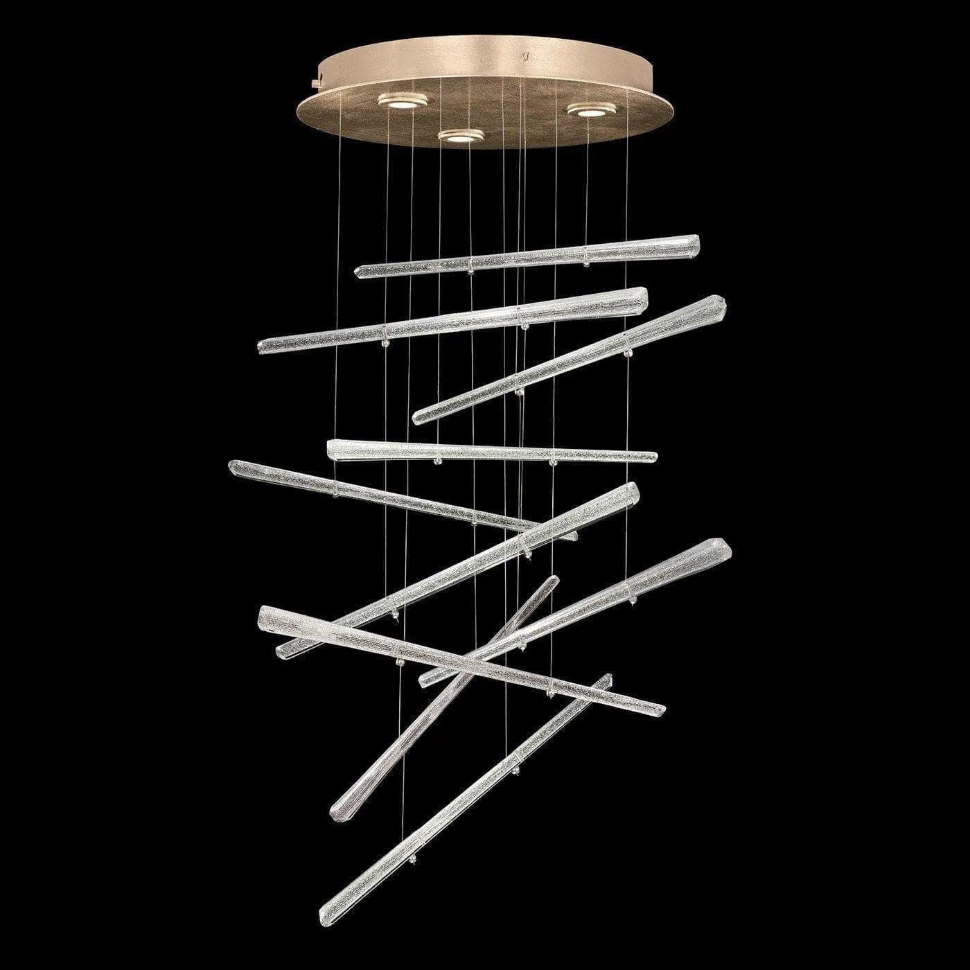 Fine Art Handcrafted Lighting - Elevate 23-Inch Three Light Pendant - 895640-231ST - Canada Light Shop