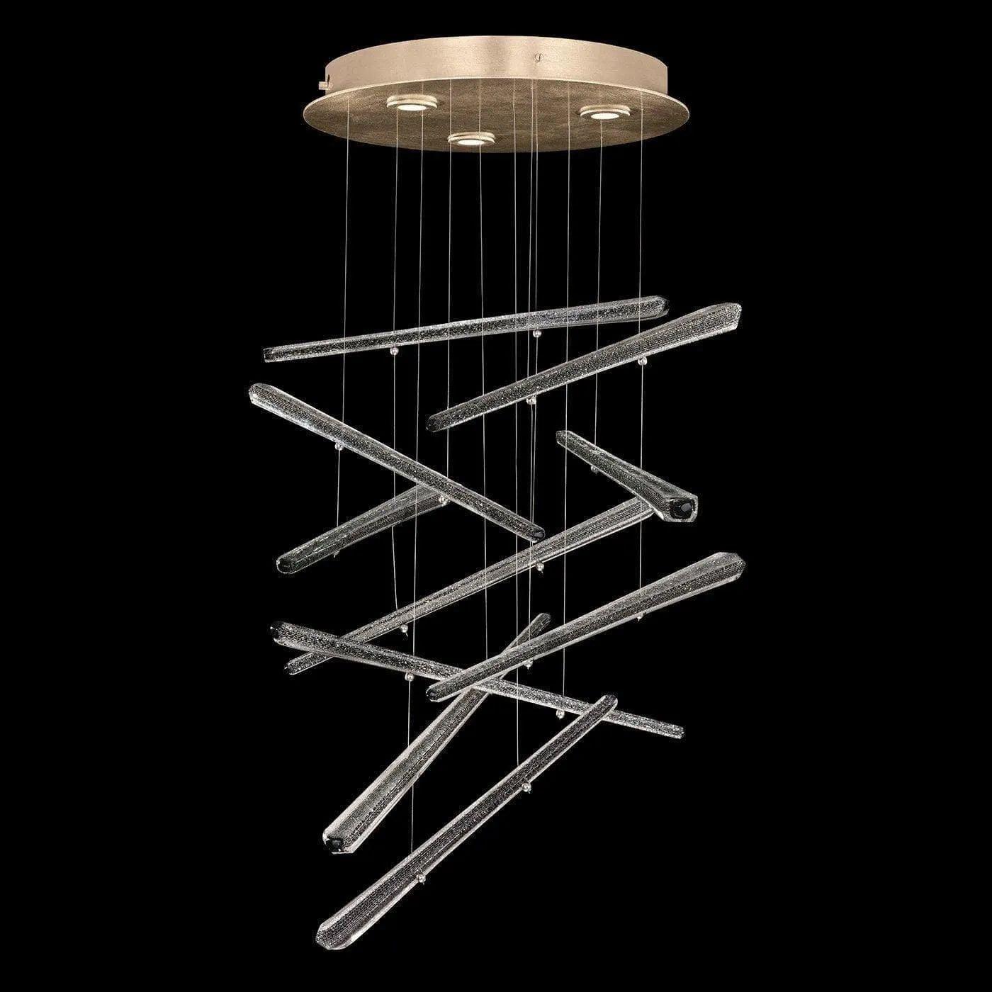 Fine Art Handcrafted Lighting - Elevate 23-Inch Three Light Pendant - 895640-241ST - Canada Light Shop