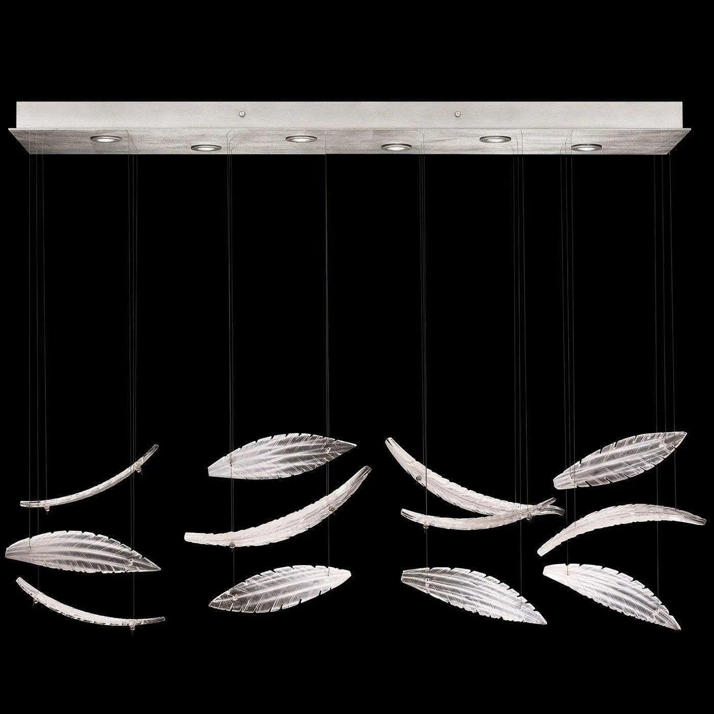 Fine Art Handcrafted Lighting - Elevate 51-Inch Six Light Pendant - 895140-121ST - Canada Light Shop