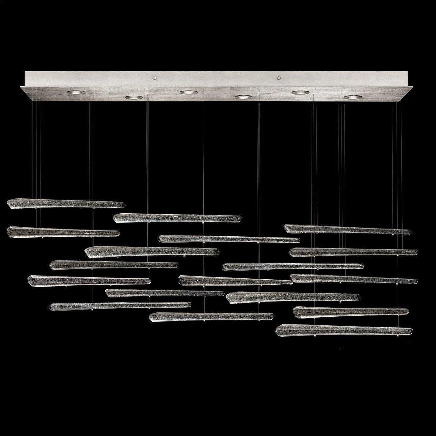 Fine Art Handcrafted Lighting - Elevate 51-Inch Six Light Pendant - 895140-141ST - Canada Light Shop
