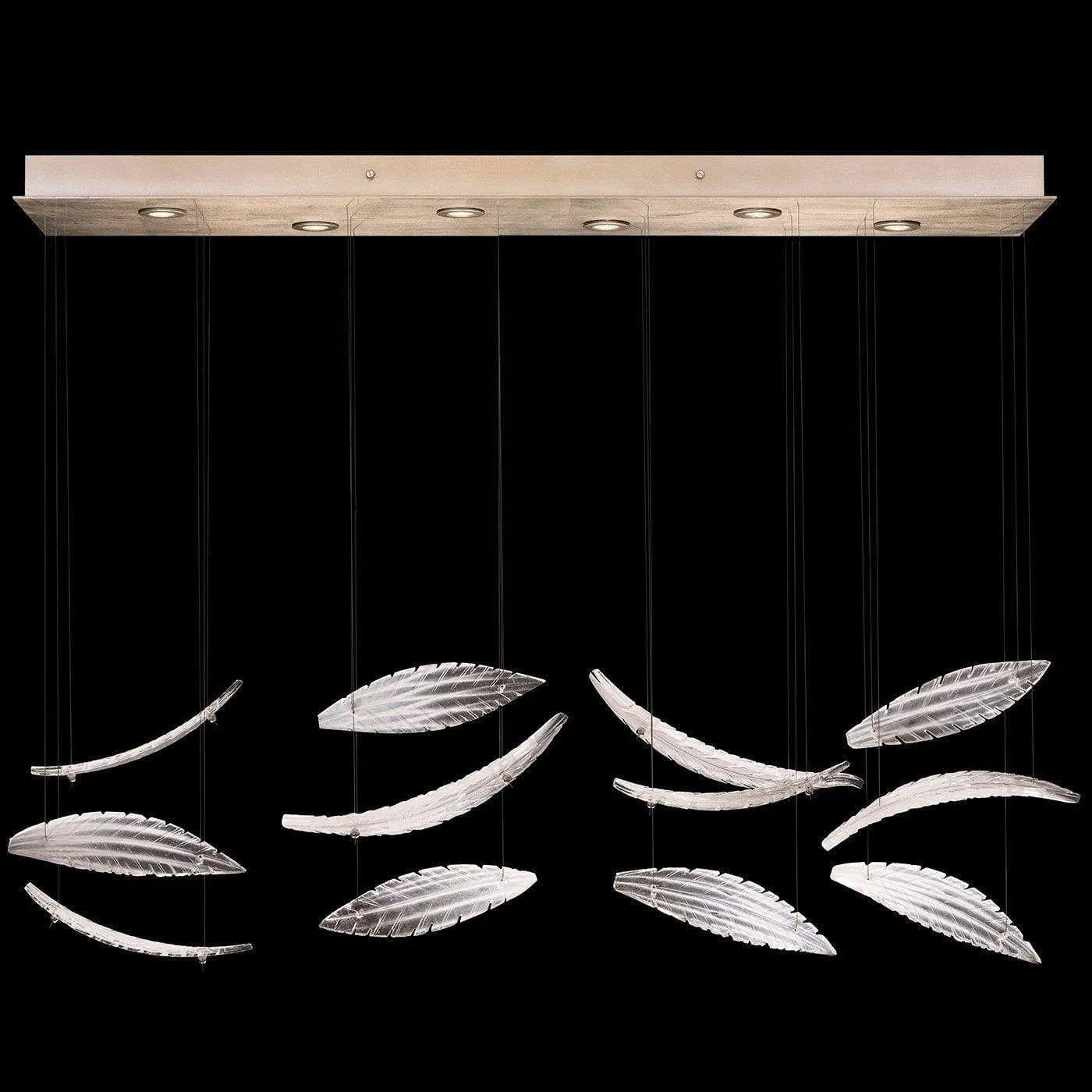 Fine Art Handcrafted Lighting - Elevate 51-Inch Six Light Pendant - 895140-221ST - Canada Light Shop