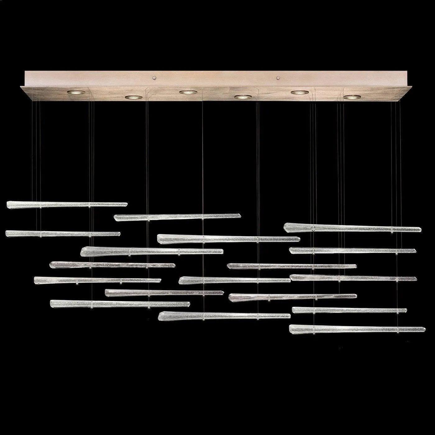 Fine Art Handcrafted Lighting - Elevate 51-Inch Six Light Pendant - 895140-231ST - Canada Light Shop