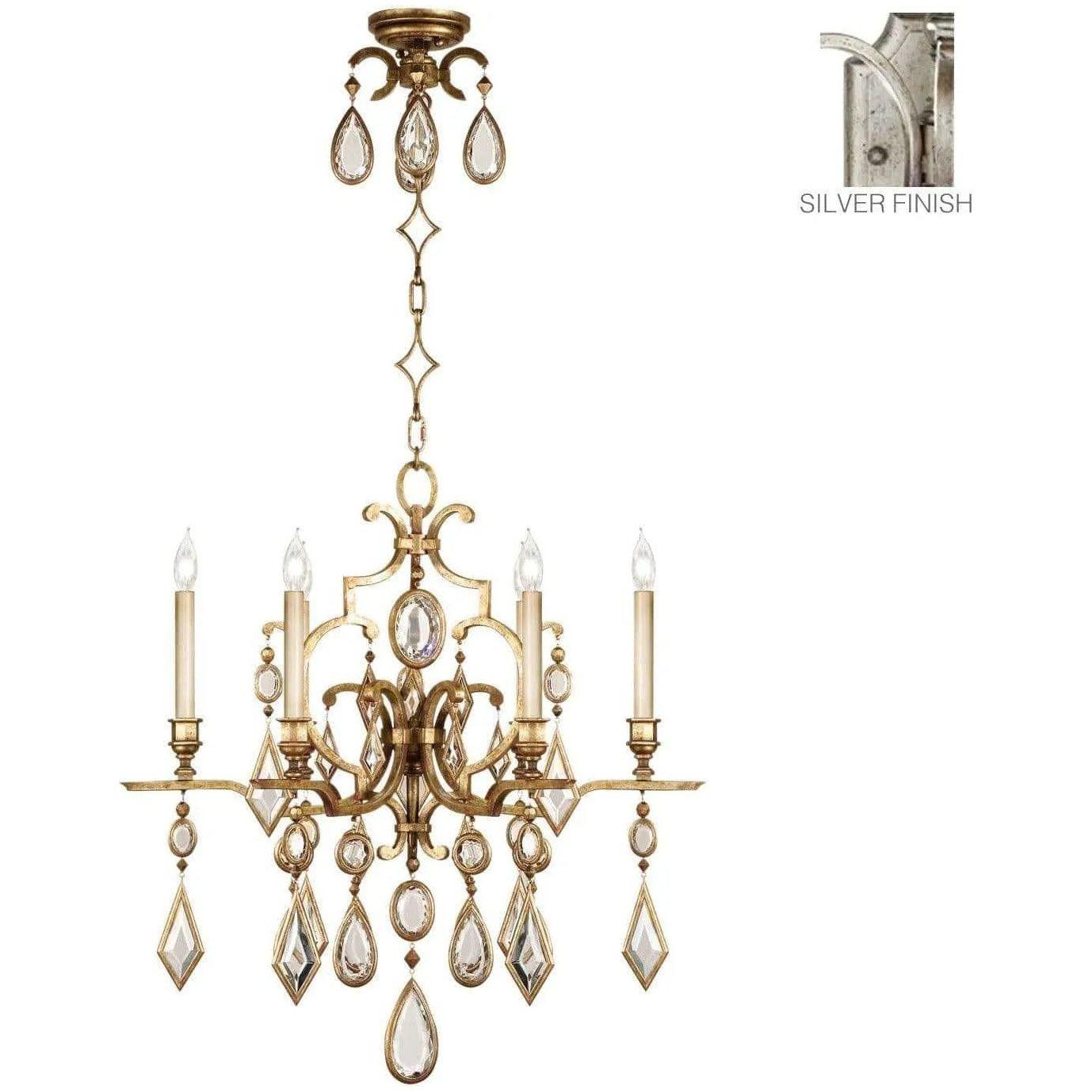 Fine Art Handcrafted Lighting - Encased Gems 29-Inch Six Light Chandelier - 729440-3ST - Canada Light Shop