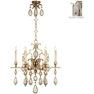 Fine Art Handcrafted Lighting - Encased Gems 29-Inch Six Light Chandelier - 729440-3ST - Canada Light Shop