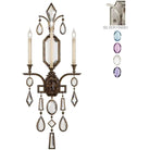 Fine Art Handcrafted Lighting - Encased Gems 49-Inch Three Light Wall Sconce - 726950-1ST - Canada Light Shop