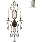 Fine Art Handcrafted Lighting - Encased Gems 49-Inch Three Light Wall Sconce - 726950-3ST - Canada Light Shop