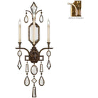 Fine Art Handcrafted Lighting - Encased Gems 49-Inch Three Light Wall Sconce - 727050-3ST - Canada Light Shop