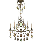 Fine Art Handcrafted Lighting - Encased Gems 50-Inch Six Light Chandelier - 708940-1ST - Canada Light Shop