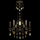 Fine Art Handcrafted Lighting - Encased Gems 50-Inch Six Light Chandelier - 708940-1ST - Canada Light Shop