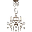 Fine Art Handcrafted Lighting - Encased Gems 50-Inch Six Light Chandelier - 708940-3ST - Canada Light Shop