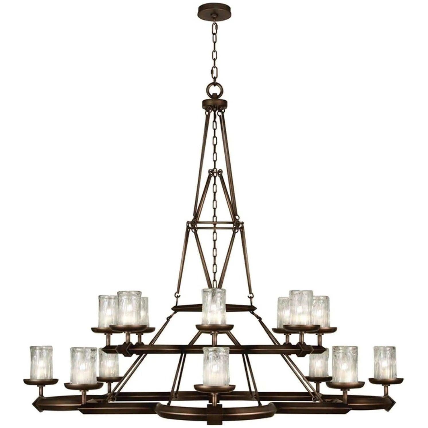 Fine Art Handcrafted Lighting - Liaison 58-Inch 16 Light Chandelier - 860540ST - Canada Light Shop