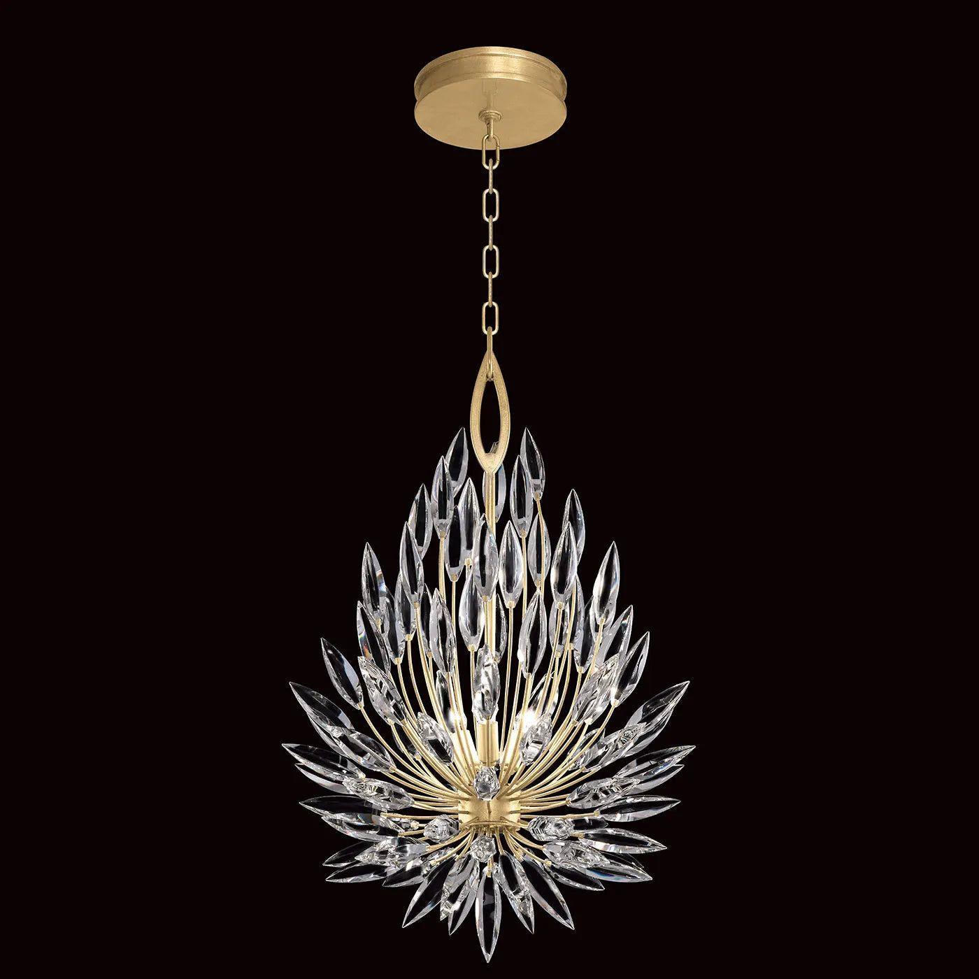 Fine Art Handcrafted Lighting - Lily Buds 19-Inch Three Light Chandelier - 881640-1ST - Canada Light Shop