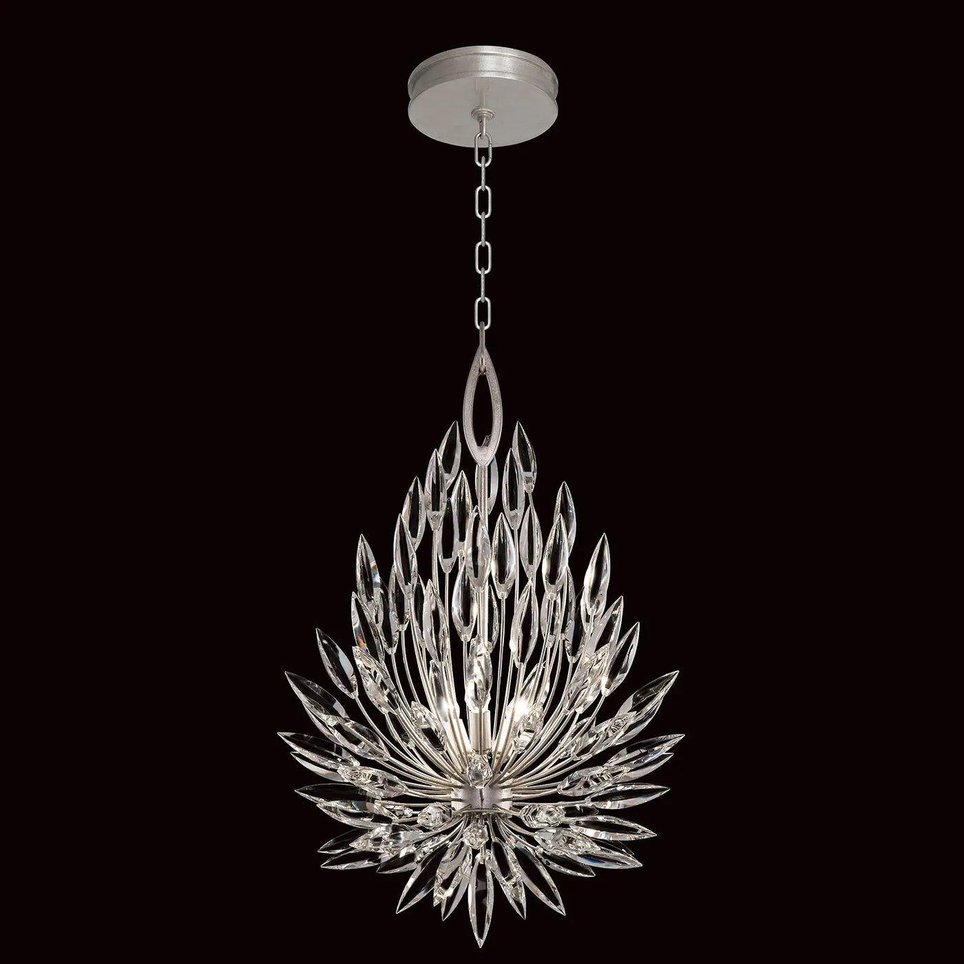 Fine Art Handcrafted Lighting - Lily Buds 19-Inch Three Light Chandelier - 881640-1ST - Canada Light Shop