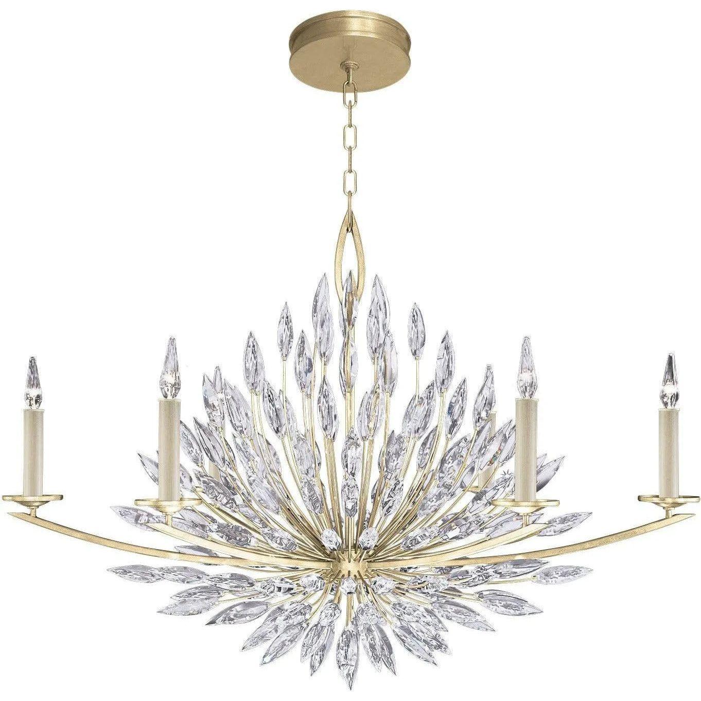 Fine Art Handcrafted Lighting - Lily Buds 48-Inch Six Light Chandelier - 883240-1ST - Canada Light Shop