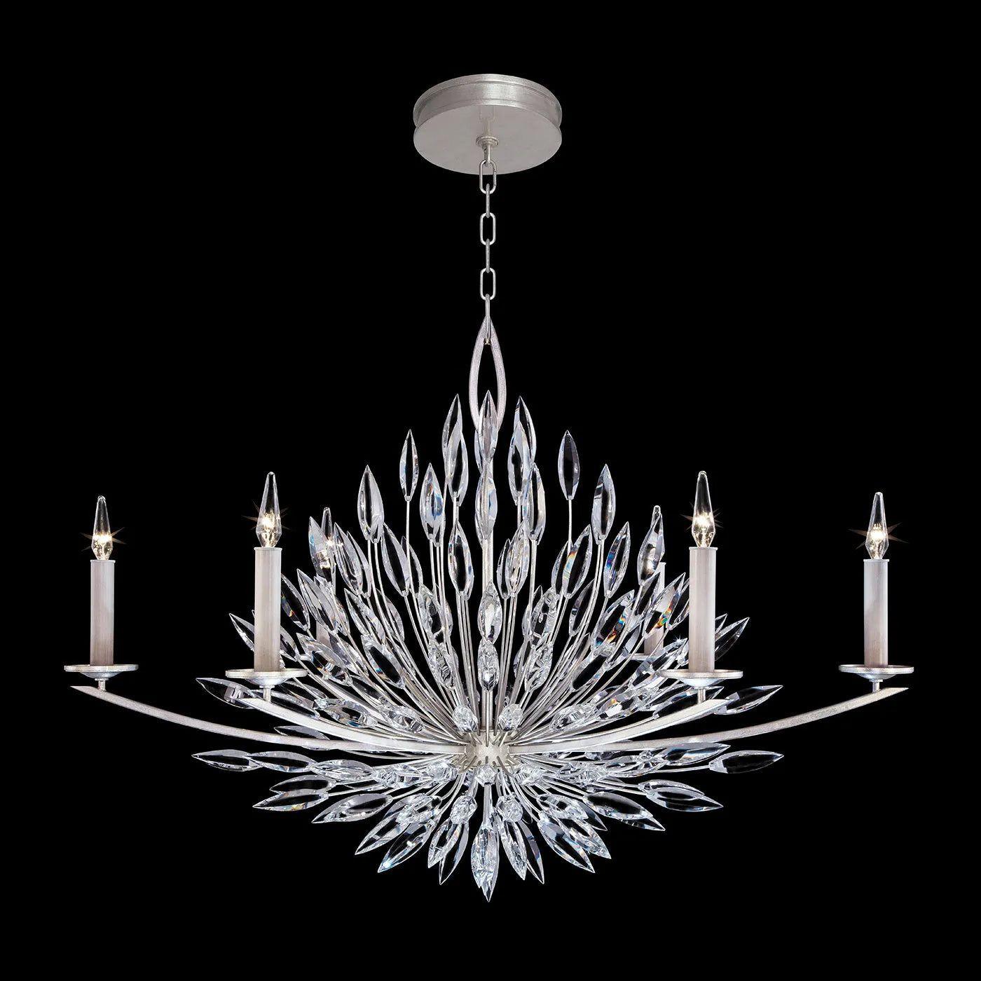 Fine Art Handcrafted Lighting - Lily Buds 48-Inch Six Light Chandelier - 883240-1ST - Canada Light Shop